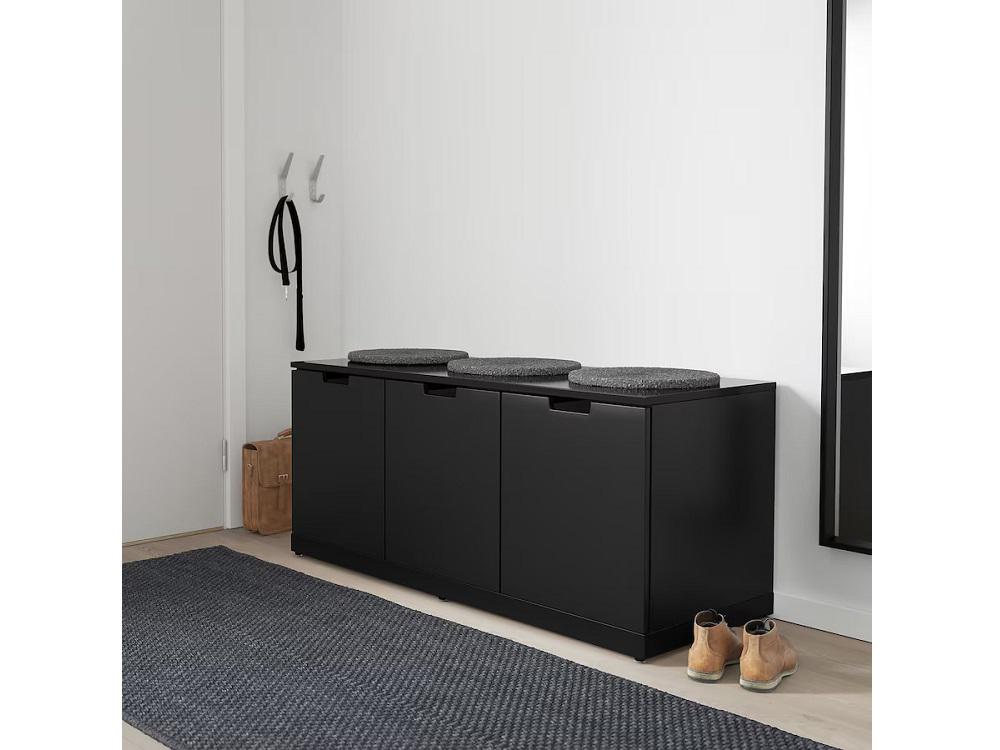 Комод Нордли 45 black ИКЕА (IKEA) изображение товара