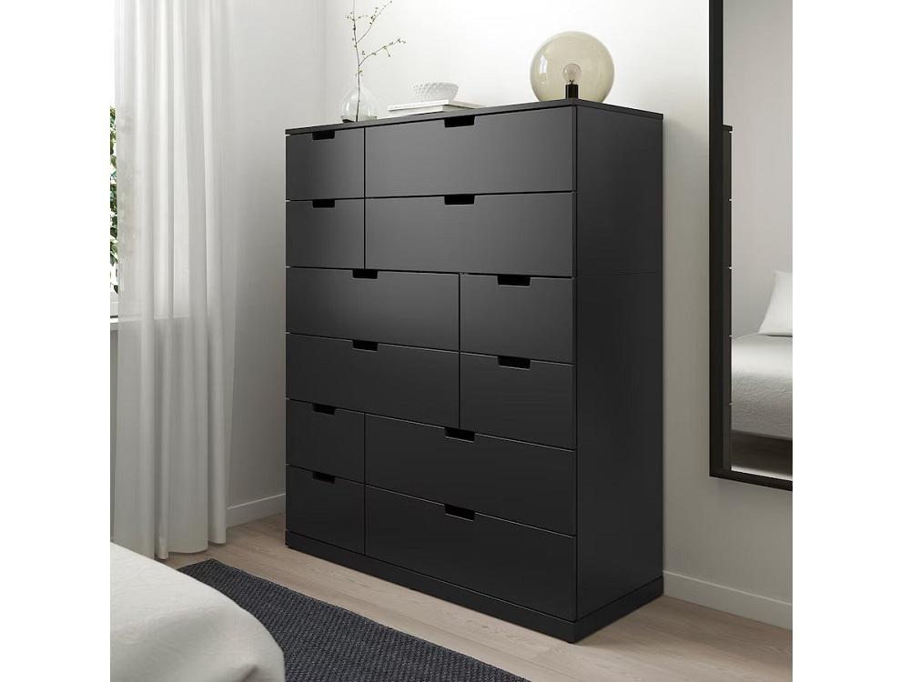 Комод Нордли 32 black ИКЕА (IKEA) изображение товара