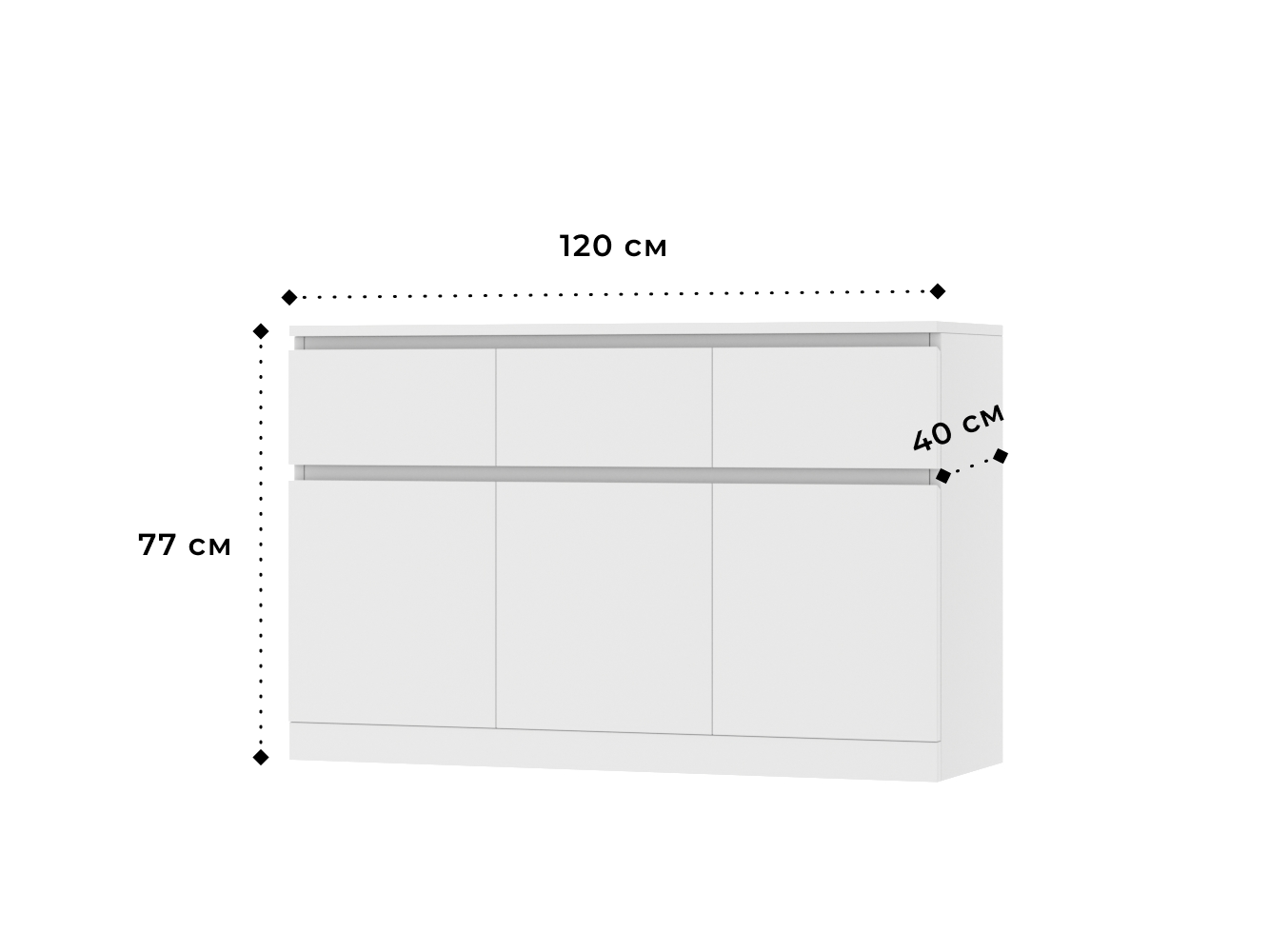 Комод Мальм 24 white ИКЕА (IKEA) изображение товара