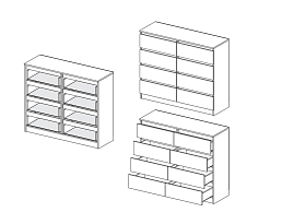 Изображение товара Комод Мальм 13 brown ИКЕА (IKEA) на сайте adeta.ru