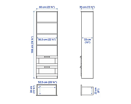 Изображение товара Стеллаж Бримнэс 213 white ИКЕА (IKEA) на сайте adeta.ru